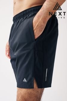 Black 7 Inch Active Gym Sports Shorts (163253) | ₪ 69