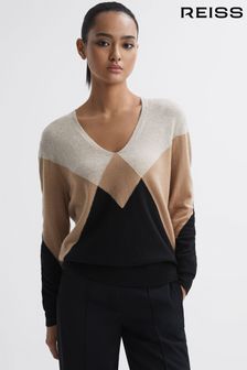 Reiss Charlotte羊毛Blend菱格纹套衫 (163689) | NT$8,280