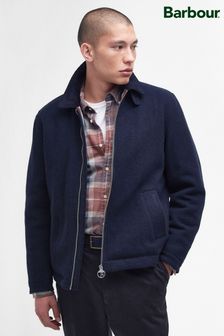 Barbour Navy Blue Foulton Wool Jacket (163856) | AED1,745