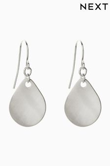 Silver Tone Petal Drop Earrings (163870) | $14