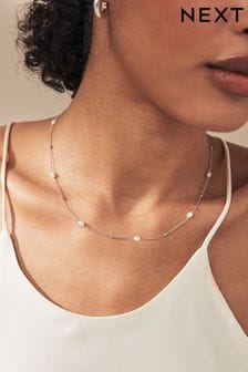 فضة استرليني - Delicate Pearl Necklace (163893) | 113 ر.س