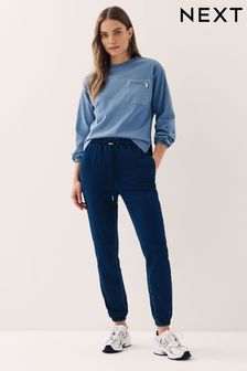 深藍色 - 舒適丹寧慢跑運動褲 (164648) | NT$1,300
