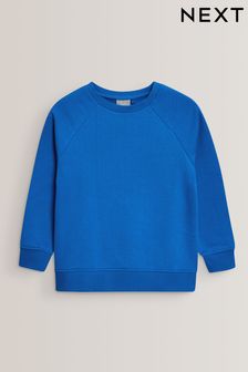 Blauw - Schoolsweater met ronde hals (3-17 jr) (165093) | €9 - €19