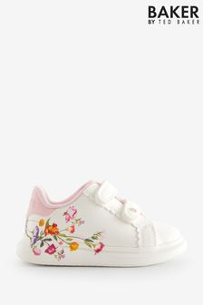 Baker By Ted Baker witte sneakers met dikke zool en bloemenprint voor meisjes (165232) | €61
