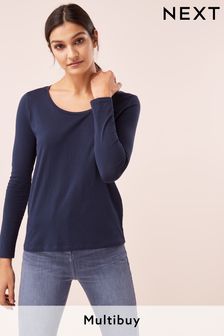 Navy Long Sleeve Crew Neck Top (165270) | €6