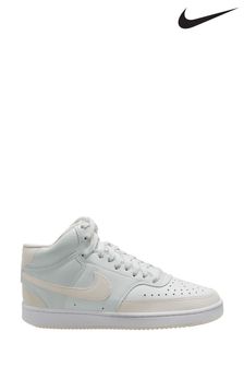 Nike White Court Vision Mid Trainers (165612) | €53