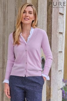 Pure Collection V-Neck Pure Cashmere Cardigan (165637) | €179