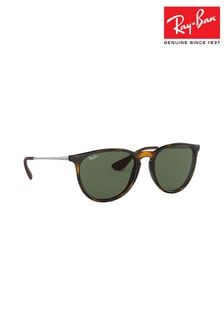 بني وعدسات خضراء - نظارة شمسية Erika من Ray-Ban® (166181) | 611 د.إ
