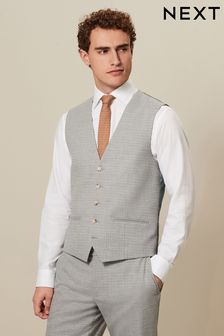 Grey Textured Suit Waistcoat (166224) | €53