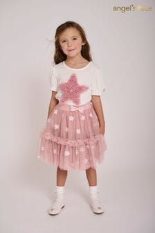 Angels Face Rose Pink Shannon Sequin Star Skirt (166324) | €80 - €86