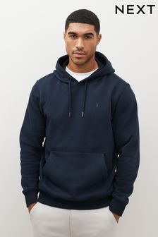 Navy Blue Jersey Hoodie (166334) | TRY 592
