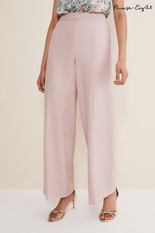 Phase Eight Pink Celyn Wide Leg Trousers (166532) | OMR62
