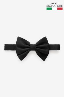 Black Signature Made In Italy Textured Bow Tie (166883) | SGD 53