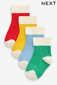 Multi Bright Baby Socks 4 Pack (0mths-2yrs) (166995) | $15