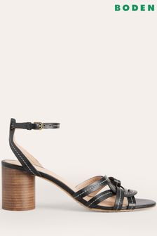 Boden Black Strap Heeled Sandals (167092) | €89