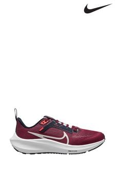 Nike Red Air Zoom Pegasus 40 Youth Running Trainers (167296) | €99