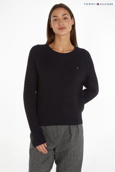 Tommy Hilfiger Mini Cable Knit Black Sweater (167550) | €89