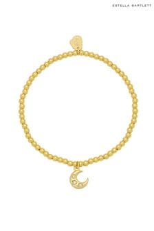 Золотистый цвет - Эластичный браслет с фианитами Estella Bartlett луны Sienna (167704) | €29