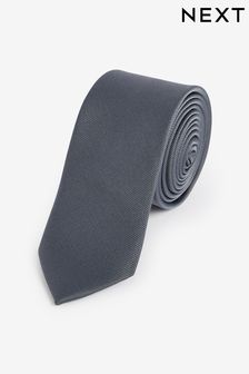 Grey Slim Twill Tie (167998) | $14