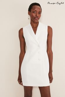 Phase Eight Lolicia White Sleeveless Tux Dress (168568) | €95