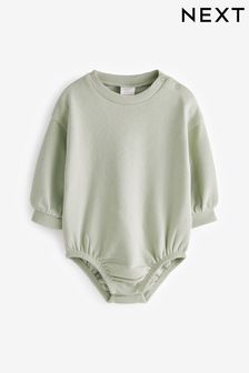 ירוק מנטה - Cozy Sweat Jersey Bubble Bum Baby Romper (168960) | ‏38 ‏₪ - ‏46 ‏₪
