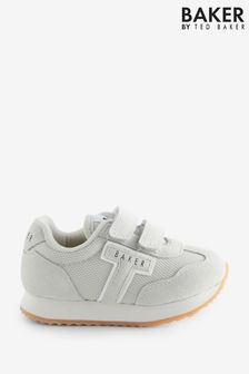 Baker by Ted Baker Boys Stone Suede Logo Trainers (169282) | 254 SAR