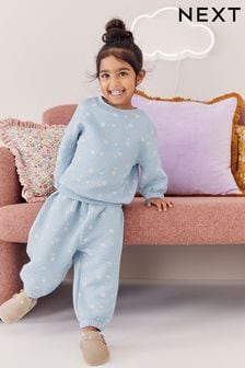 Blue Floral Quilted Pyjamas (9mths-16yrs) (169488) | €26 - €43