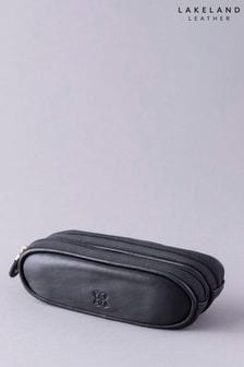 Czarny - Podwójne skórzane etui na okulary Lakeland Leather (169839) | 160 zł