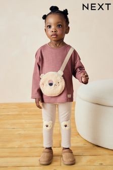 Brown Bear 100% Cotton Long Sleeve Bag T-Shirt (3mths-7yrs) (169887) | $17 - $24