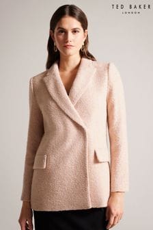 Ted Baker Oversized Pink Double Breasted Blazer Coat (169926) | €135