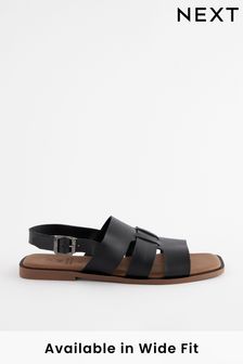 Black Extra Wide Fit Forever Comfort® Leather Slingback Sandals (169970) | 36 €