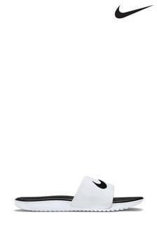 Nike White/Black Kawa Junior/Youth Sliders (170291) | Kč910