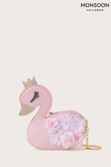 Monsoon Tasche mit 3D-Blume und Flamingodesign, Pink (170532) | 19 €