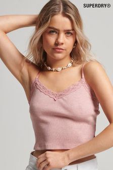 Superdry Pink Relaxed Stripe Cami Top (171067) | $44