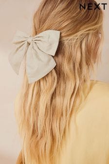 Natural Bow Detail Scrunchie Containing Linen (171258) | €11