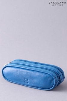 Niebieski - Podwójne skórzane etui na okulary Lakeland Leather (171261) | 160 zł