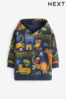 Multi Rainbow All Over Printed Jersey Hoodie (3mths-7yrs) (171338) | €9 - €11