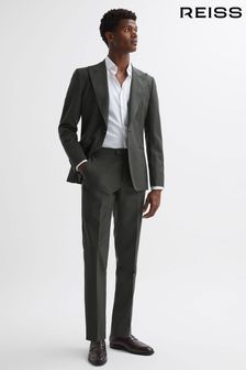 Reiss Forest Green Bold Slim Fit Wool Trousers (171805) | €233