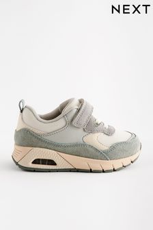 Boys elastic lace trainers deals