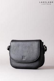 Lakeland Leather Black Alston Leather Saddle Bag (171976) | $109