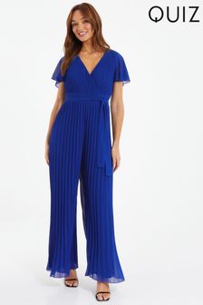 Quiz Pleated Chiffon Jumpsuit With Belt Detail (171997) | 269 LEI