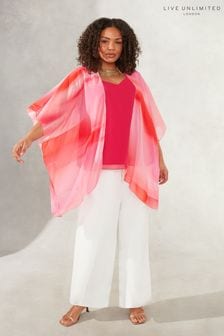 Live Unlimited Curve Kurzer Kimono mit Farbverlauf, Pink (172210) | 45 €