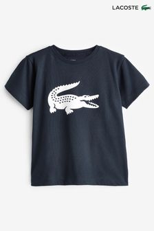 Lacoste Childrens Large Croc Graphic Logo T-Shirt (172263) | kr454 - kr519