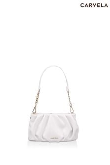 Carvela Scrunch White Clutch Bag (172416) | AED383
