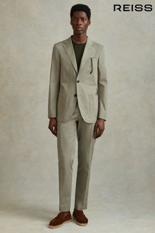 Reiss Sage Crawford Slim Fit Cotton Blend Adjuster Trousers (172456) | $226