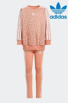 Conjunto de sudadera y pantalones de chándal rosa para niños de Adidas Originals (172756) | 57 €