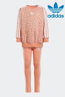 adidas Originals Kids Pink Sweatshirt & Joggers Set