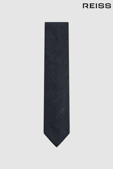Индиго - Фактурный шелковый галстук Blend Reiss Giotto (172802) | €104