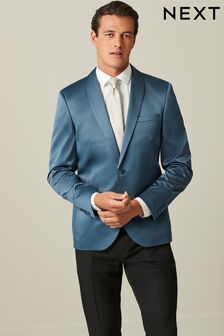 Modrozelena modra - Satenasta tuxedo jakna (172915) | €36