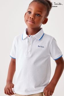 Paul Smith Junior Boys Short Sleeve Signature Polo Shirt (172945) | EGP1,710
